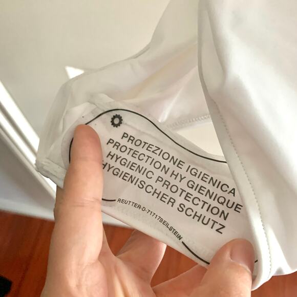 3/$15 Swiminista Front Tie 'Cheerful' One Piece Swimsuit in White - Picture 7 of 12